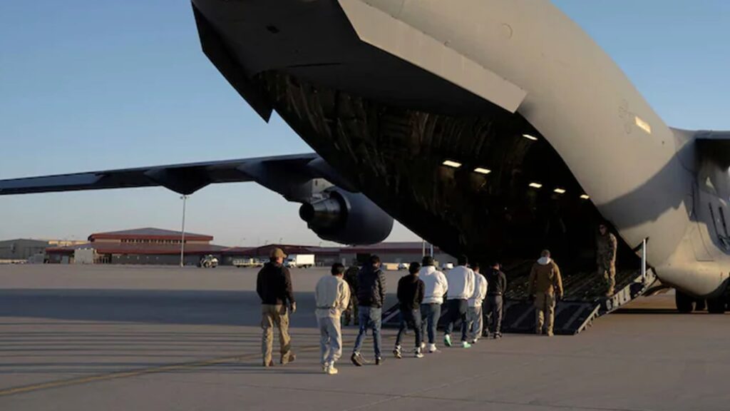 US deports 54 Indians in handcuffs