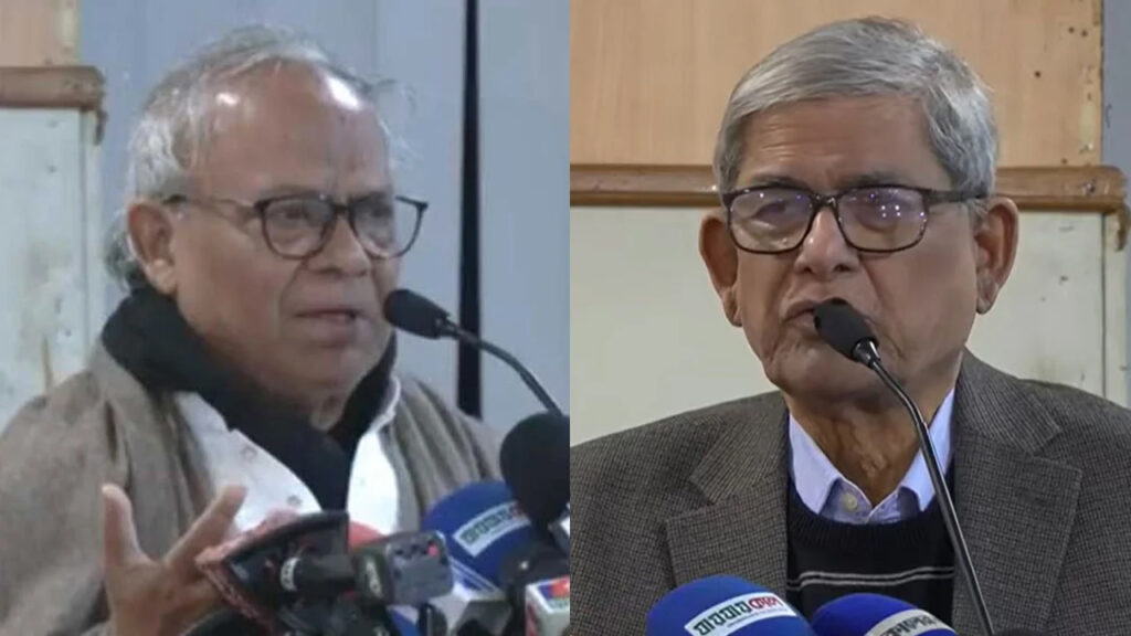 অঝোরে কাঁদলেন ফখরুল ও রিজভী