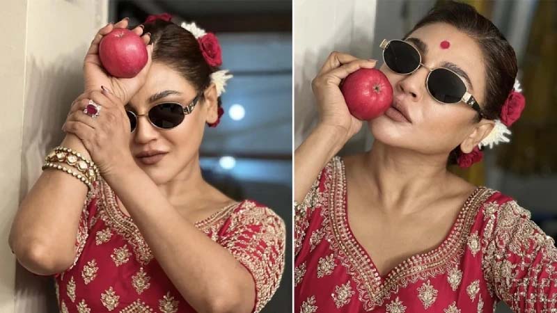 আপেল নিয়ে যে বার্তা দিলেন জয়া আহসান