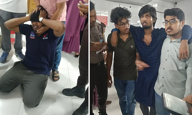 শাহবাগে ডাকসু নেতা এ বি জুবায়ের ও মুসাদ্দিকের ওপর হামলা