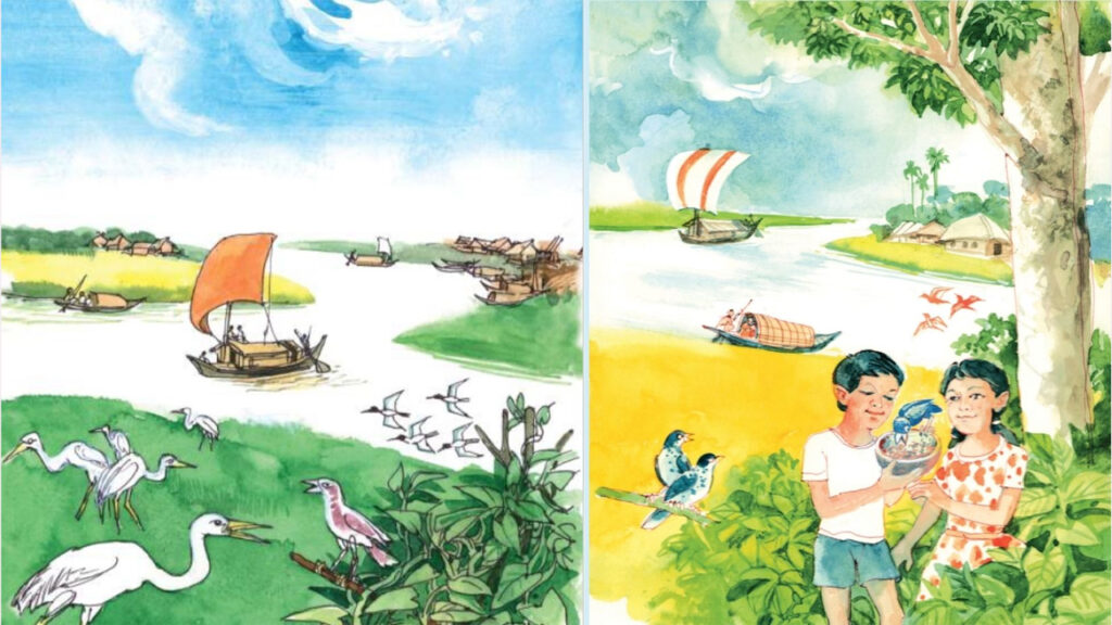 প্রাথমিকের বাংলা বইয়ে নৌকার ছড়াছড়ি